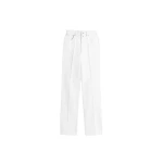 Lemaire High Waisted Straight Pants in Denim - Pants - Parisian Minimalist Luxury at Luxury Shoes 