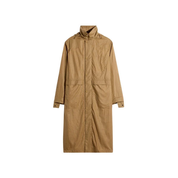 Lemaire Hooded Raincoat in Light Nylon - Coats - Parisian Minimalist Luxury at Luxury Shoes 