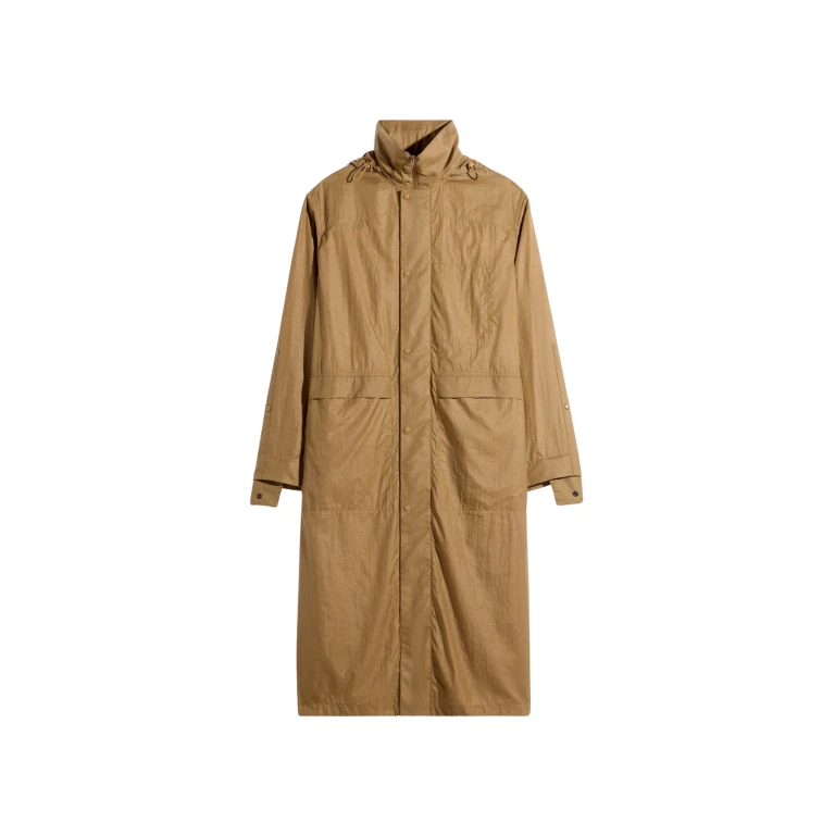 Lemaire Hooded Raincoat in Light Nylon - Coats - Parisian Minimalist Luxury at Luxury Shoes 