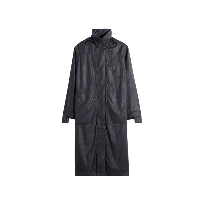 Lemaire Hooded Raincoat in Light Nylon - Coats - Parisian Minimalist Luxury at Luxury Shoes 