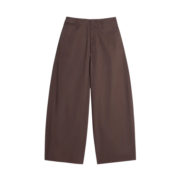Lemaire Large Chino in Cotton Twill - Pants - Parisian Minimalist Luxury at Luxury Shoes 