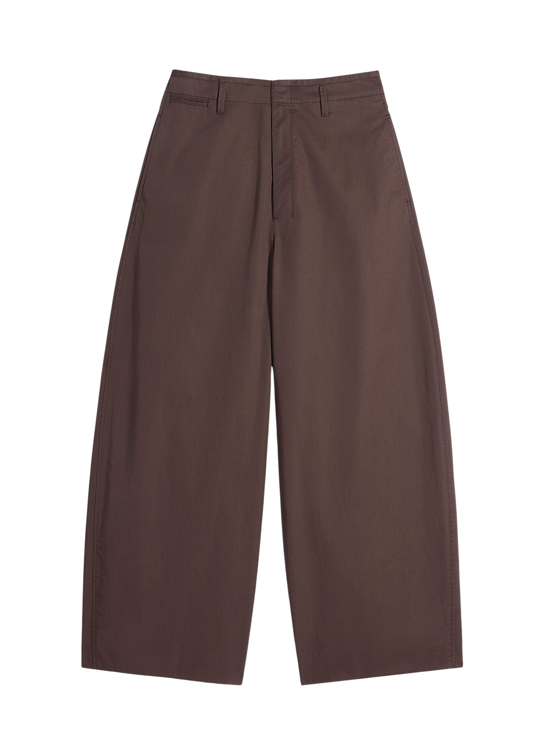 Lemaire Large Chino in Cotton Twill - Pants - Parisian Minimalist Luxury at Luxury Shoes 
