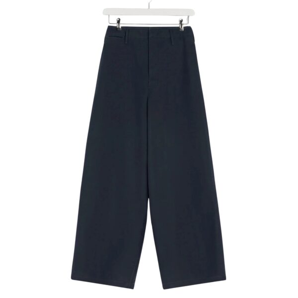 Lemaire Large Chino in Cotton Twill - Pants - Parisian Minimalist Luxury at Luxury Shoes 