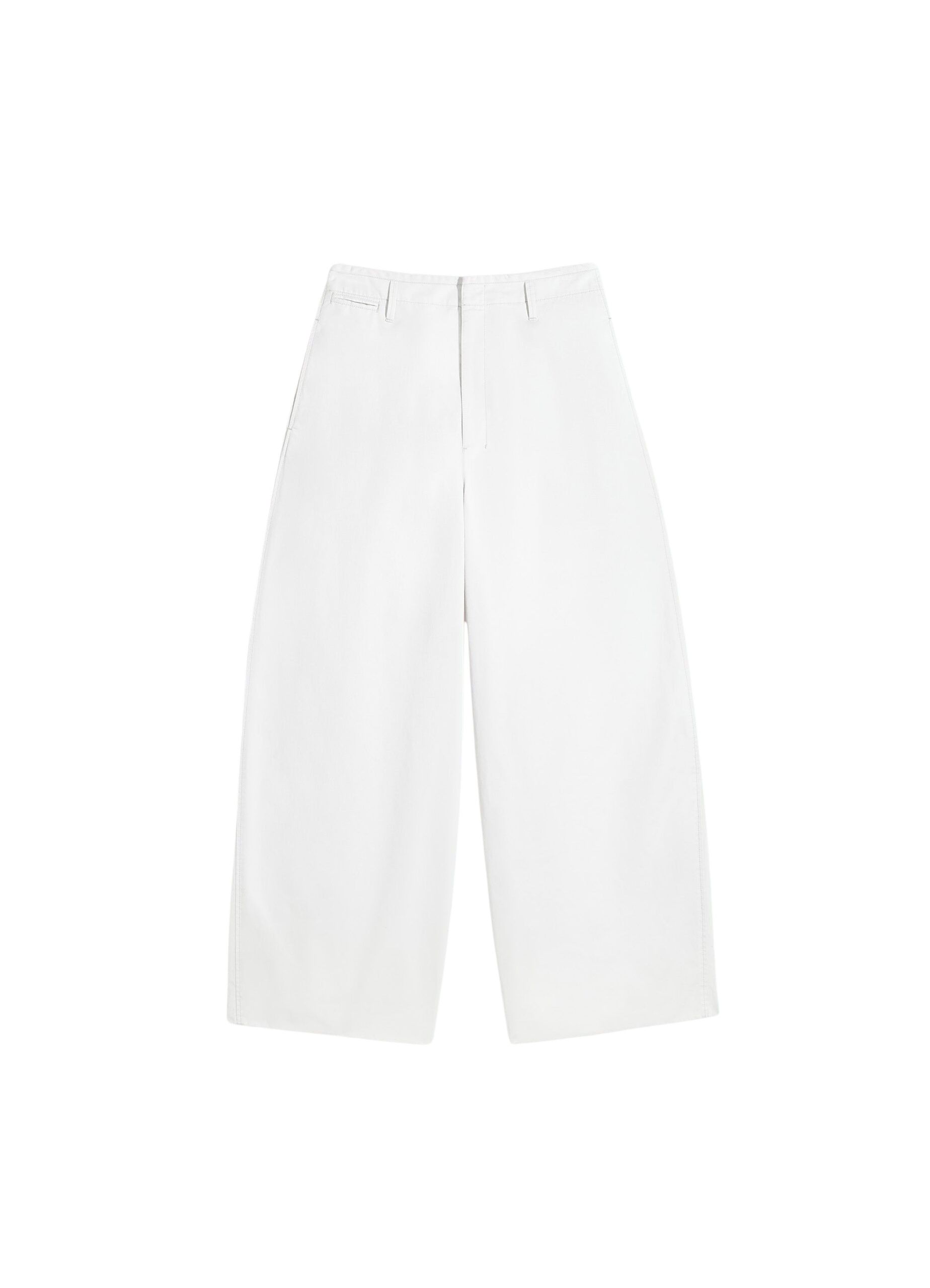 Lemaire Large Chino in Cotton Twill - Pants - Parisian Minimalist Luxury at Luxury Shoes 