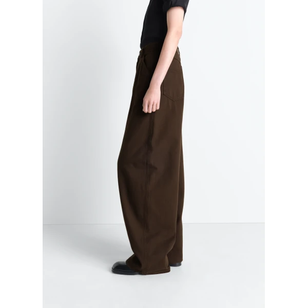 Lemaire Large Pants in Dyed Broken Twill - Pants - Parisian Minimalist Luxury at Luxury Shoes 
