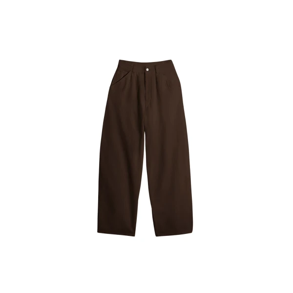 Lemaire Large Pants in Dyed Broken Twill - Pants - Parisian Minimalist Luxury at Luxury Shoes 