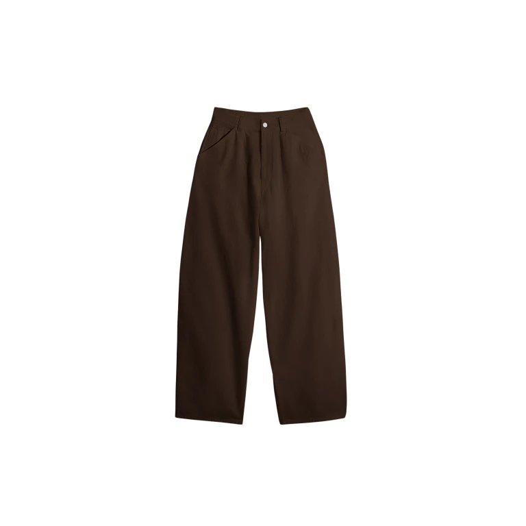 Lemaire Large Pants in Dyed Broken Twill - Pants - Parisian Minimalist Luxury at Luxury Shoes 