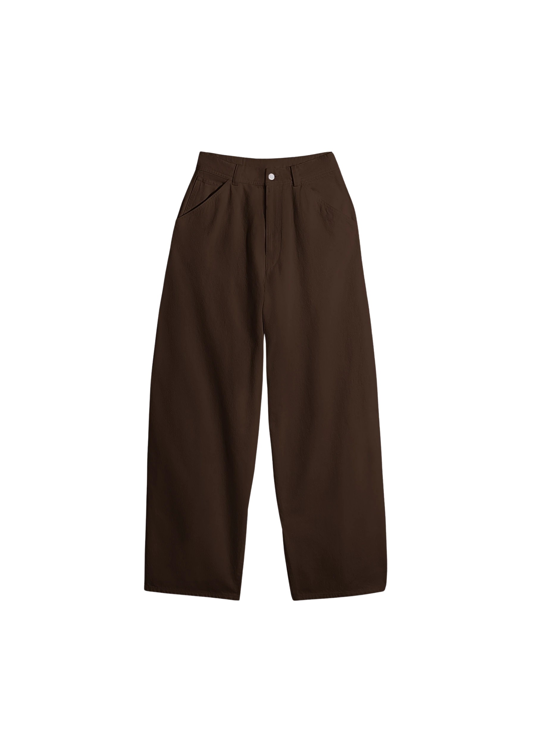 Lemaire Large Pants in Dyed Broken Twill - Pants - Parisian Minimalist Luxury at Luxury Shoes 
