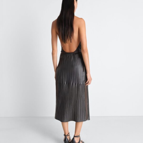 Lemaire Leather Apron Dress in Crinkle Lamb Leather, view 2