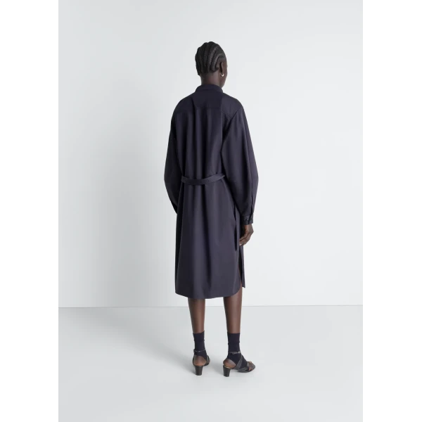 Lemaire Liquette Dress in Light Cotton Satin - Dresses - Parisian Minimalist Luxury at Luxury Shoes 