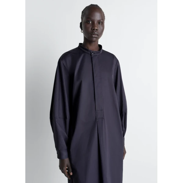 Lemaire Liquette Dress in Light Cotton Satin - Dresses - Parisian Minimalist Luxury at Luxury Shoes 