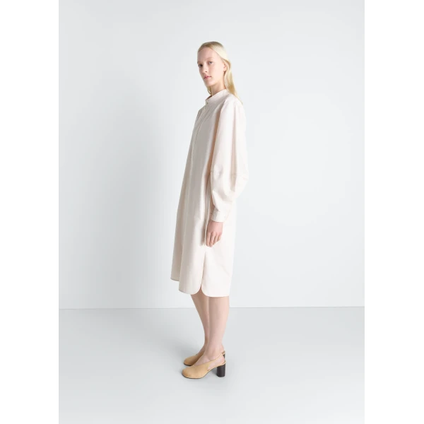 Lemaire Liquette Dress in Light Cotton Satin - Dresses - Parisian Minimalist Luxury at Luxury Shoes 