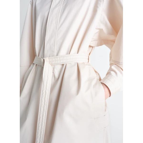 Lemaire Liquette Dress in Light Cotton Satin - Dresses - Parisian Minimalist Luxury at Luxury Shoes 