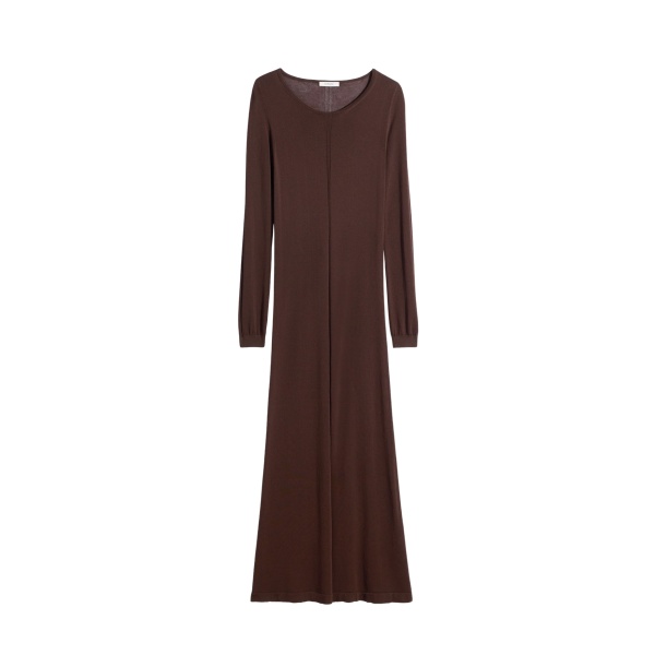 Lemaire Long Sleeve Tube Dress in Viscose Crepe - Dresses - Parisian Minimalist Luxury at Luxury Shoes 