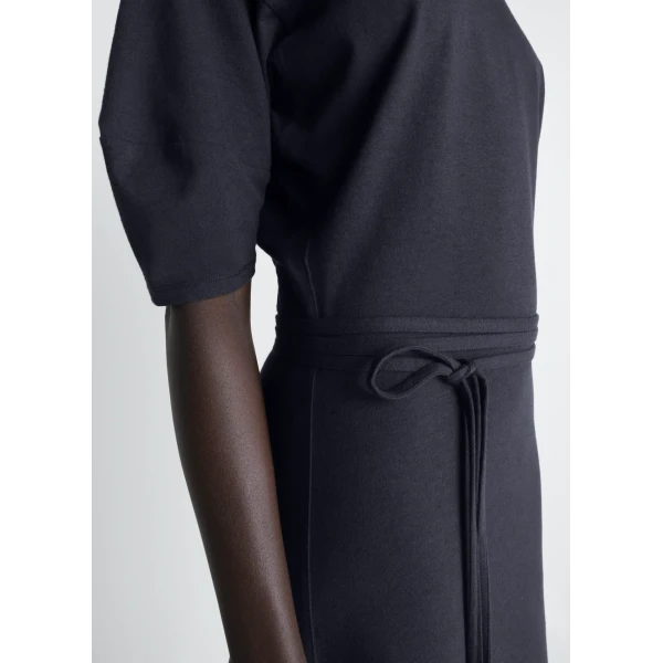 Lemaire Off Shoulder Dress in Jersey - Dresses - Parisian Minimalist Luxury at Luxury Shoes 