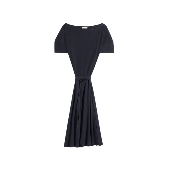 Lemaire Off Shoulder Dress in Jersey - Dresses - Parisian Minimalist Luxury at Luxury Shoes 