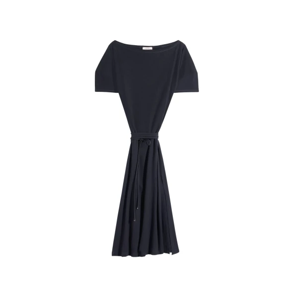 Lemaire Off Shoulder Dress in Jersey - Dresses - Parisian Minimalist Luxury at Luxury Shoes 