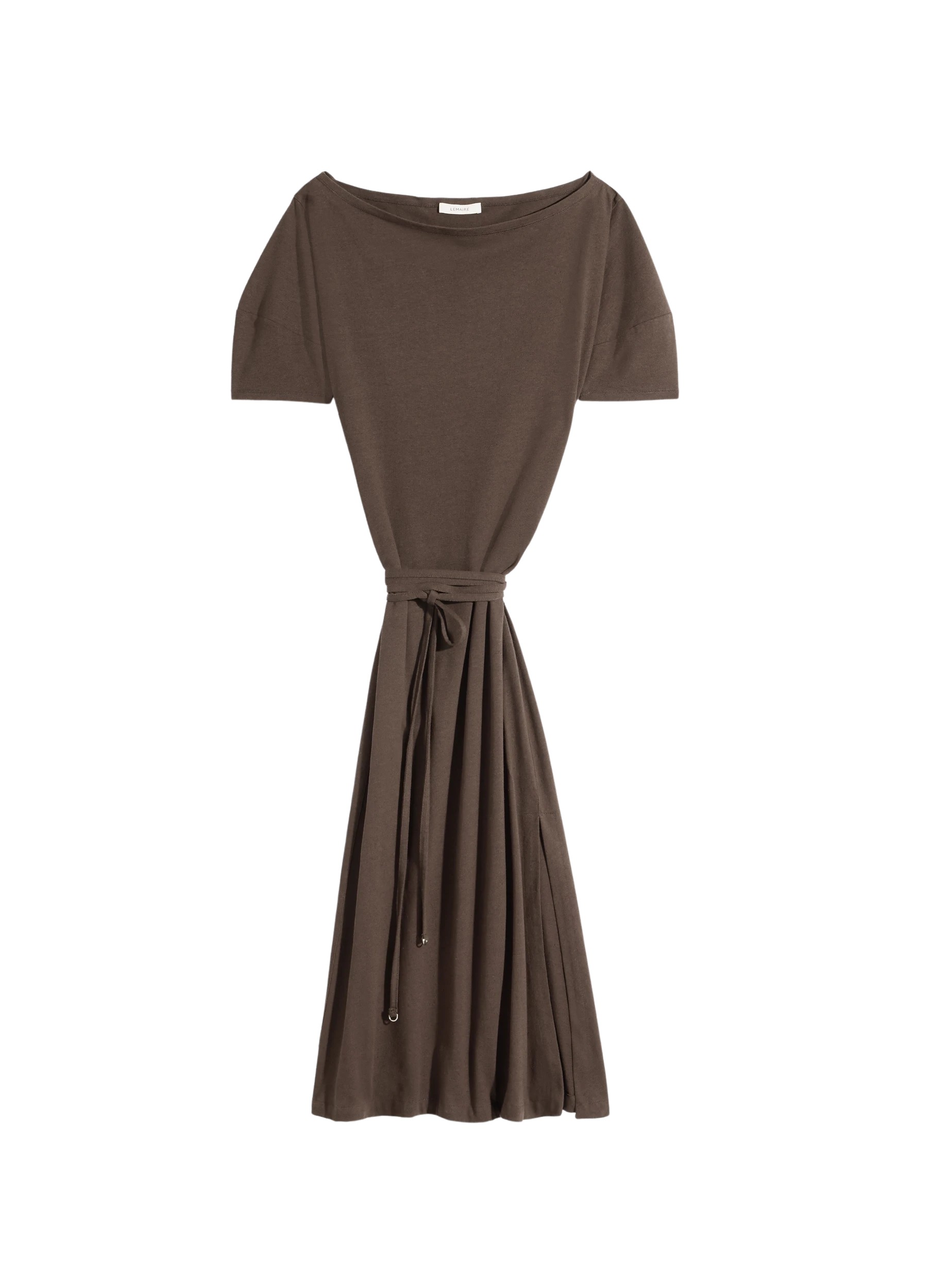 Lemaire Off Shoulder Dress in Jersey - Dresses - Parisian Minimalist Luxury at Luxury Shoes 