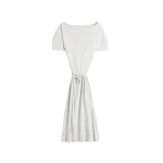 Lemaire Off Shoulder Dress in Jersey - Dresses - Parisian Minimalist Luxury at Luxury Shoes 