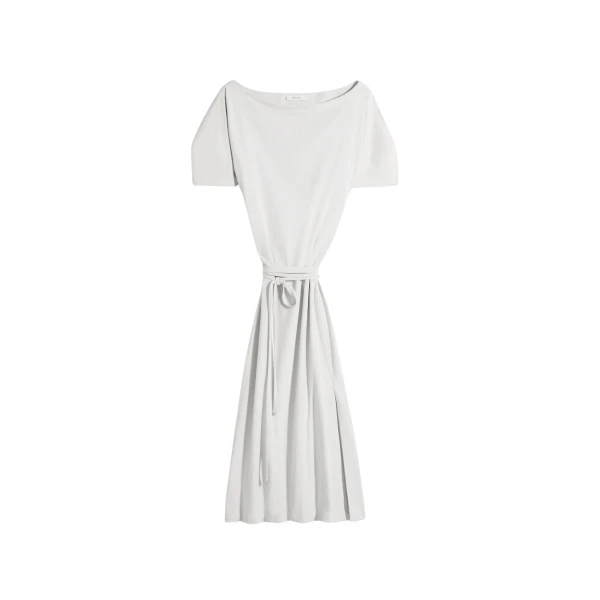 Lemaire Off Shoulder Dress in Jersey - Dresses - Parisian Minimalist Luxury at Luxury Shoes 