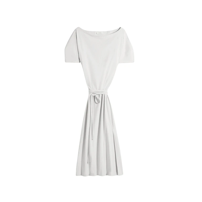 Lemaire Off Shoulder Dress in Jersey - Dresses - Parisian Minimalist Luxury at Luxury Shoes 
