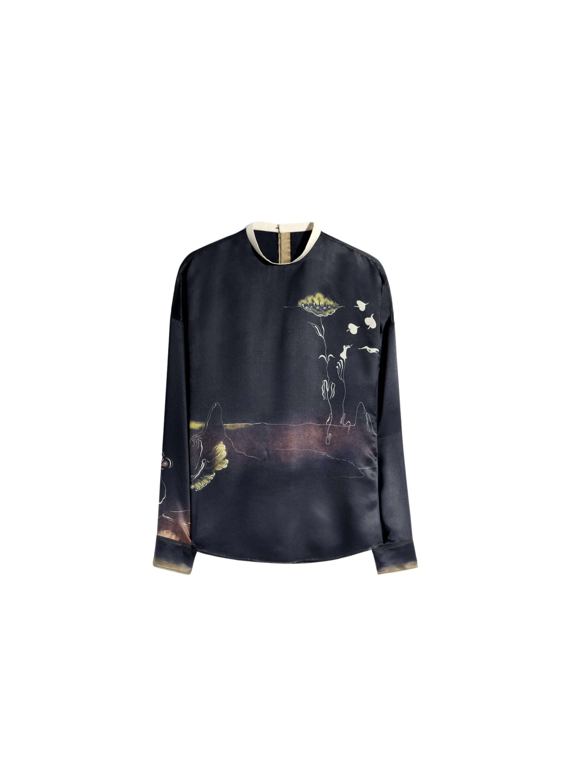 Lemaire-Plastron-Top-in-Landscape-Printed-Silk-coveti-scaled94744_nobg Lemaire Plastron Top in Landscape Printed Silk - Tops - Parisian Minimalist Luxury at Luxury Shoes