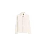 Lemaire Pointed Collar Shirt in Washed Cotton Silk - Tops - Parisian Minimalist Luxury at Luxury Shoes 