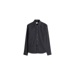 Lemaire Pointed Collar Shirt in Washed Cotton Silk - Tops - Parisian Minimalist Luxury at Luxury Shoes 