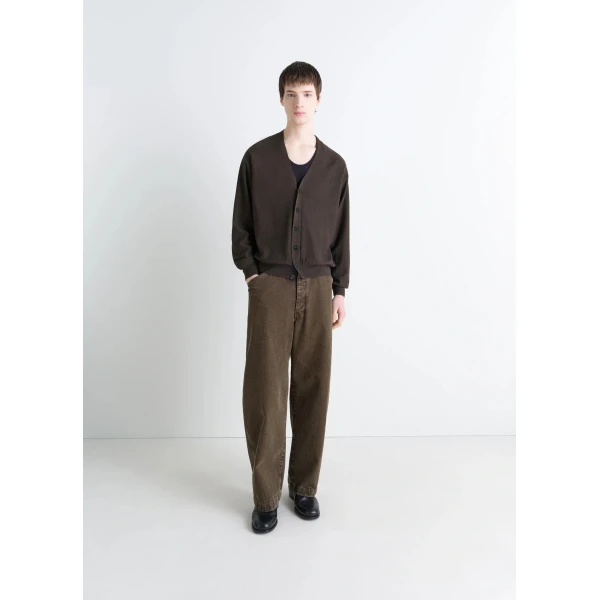 Lemaire Relaxed Twisted Cardigan in Merino Blend - Knitwear - Parisian Minimalist Luxury at Luxury Shoes 