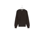Lemaire Relaxed Twisted Cardigan in Merino Blend - Knitwear - Parisian Minimalist Luxury at Luxury Shoes 