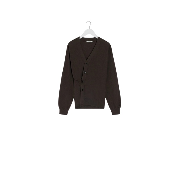 Lemaire Relaxed Twisted Cardigan in Merino Blend - Knitwear - Parisian Minimalist Luxury at Luxury Shoes 