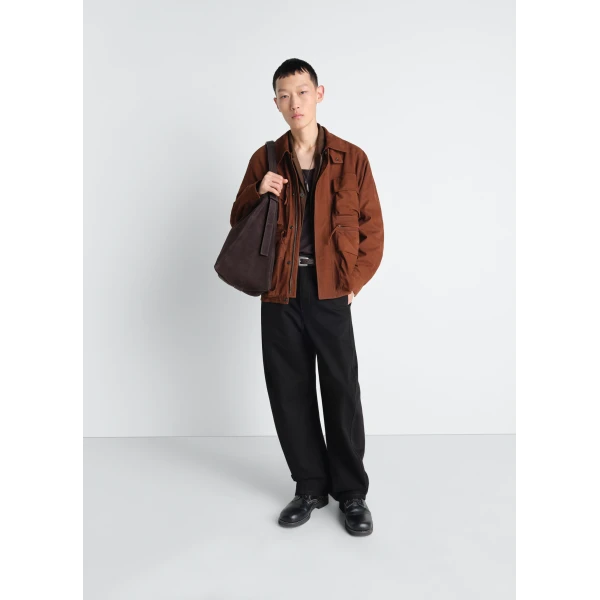 Lemaire Reporter Jacket in Nubuck - Jackets - Parisian Minimalist Luxury at Luxury Shoes 
