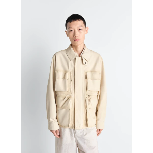 Lemaire Reporter Jacket in Nubuck - Jackets - Parisian Minimalist Luxury at Luxury Shoes 