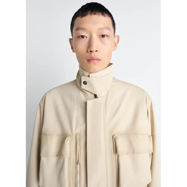 Lemaire Reporter Jacket in Nubuck - Jackets - Parisian Minimalist Luxury at Luxury Shoes 