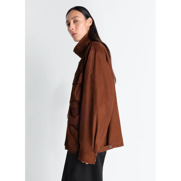 Lemaire Reporter Jacket in Nubuck - Jackets - Parisian Minimalist Luxury at Luxury Shoes 