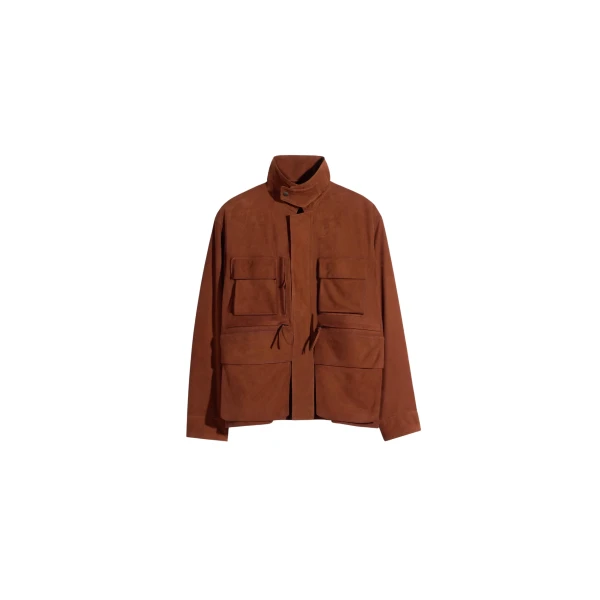 Lemaire Reporter Jacket in Nubuck - Jackets - Parisian Minimalist Luxury at Luxury Shoes 
