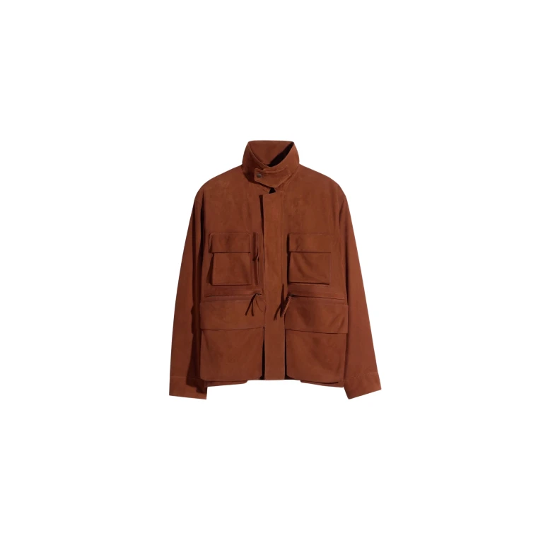 Lemaire Reporter Jacket in Nubuck - Jackets - Parisian Minimalist Luxury at Luxury Shoes 