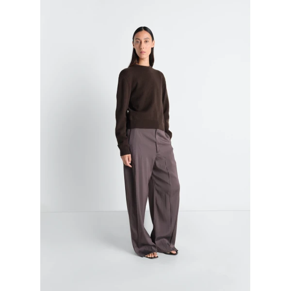 Lemaire Reversible Buttoned Sweater in Cashmere Wool - Knitwear - Parisian Minimalist Luxury at Luxury Shoes 