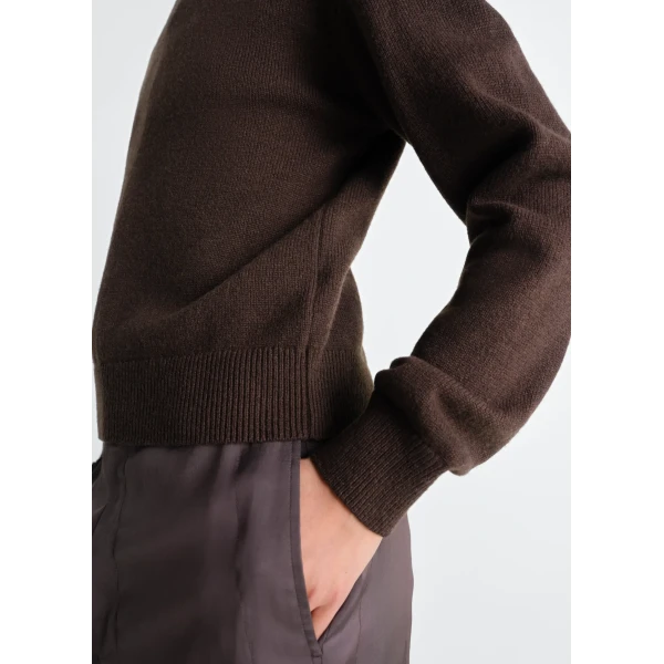 Lemaire Reversible Buttoned Sweater in Cashmere Wool - Knitwear - Parisian Minimalist Luxury at Luxury Shoes 