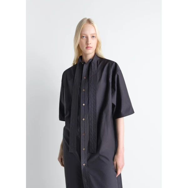 Lemaire Reversible Tube Dress in Washed Cotton Silk - Dresses - Parisian Minimalist Luxury at Luxury Shoes 