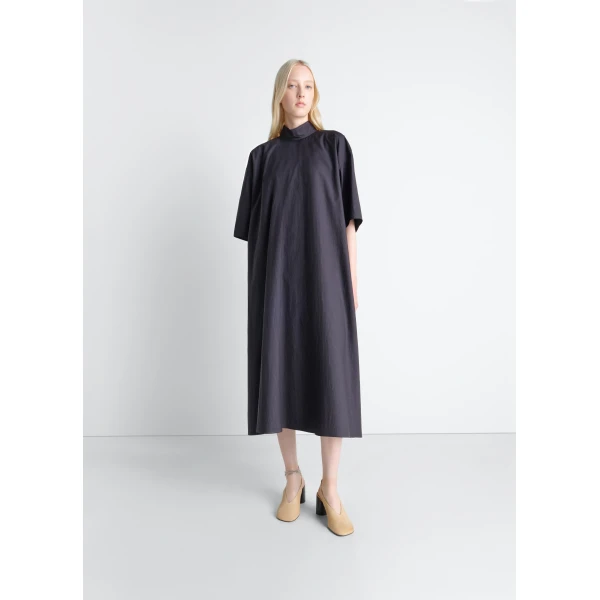 Lemaire Reversible Tube Dress in Washed Cotton Silk - Dresses - Parisian Minimalist Luxury at Luxury Shoes 