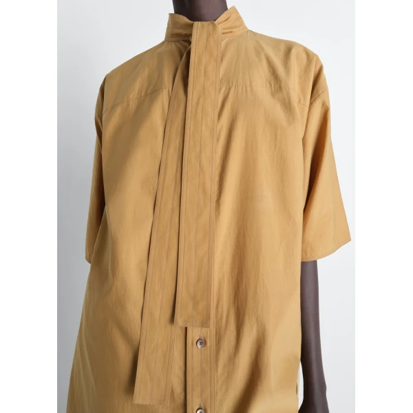 Lemaire Reversible Tube Dress in Washed Cotton Silk - Dresses - Parisian Minimalist Luxury at Luxury Shoes 
