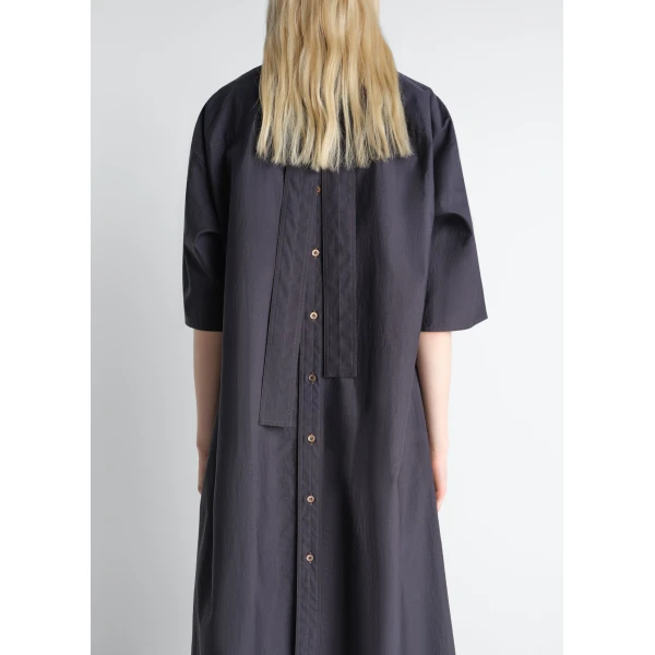 Lemaire Reversible Tube Dress in Washed Cotton Silk - Dresses - Parisian Minimalist Luxury at Luxury Shoes 