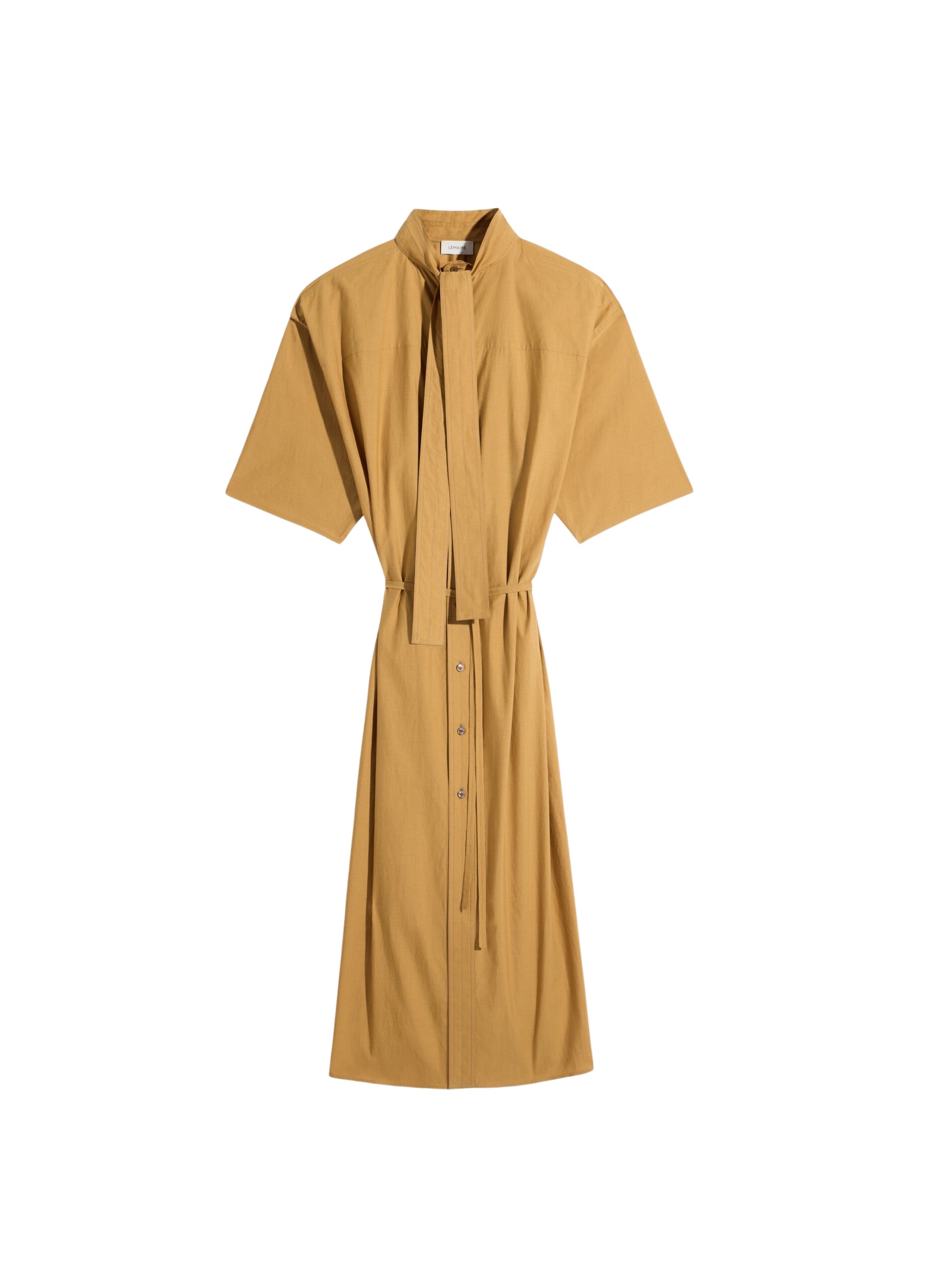 Lemaire Reversible Tube Dress in Washed Cotton Silk - Dresses - Parisian Minimalist Luxury at Luxury Shoes 