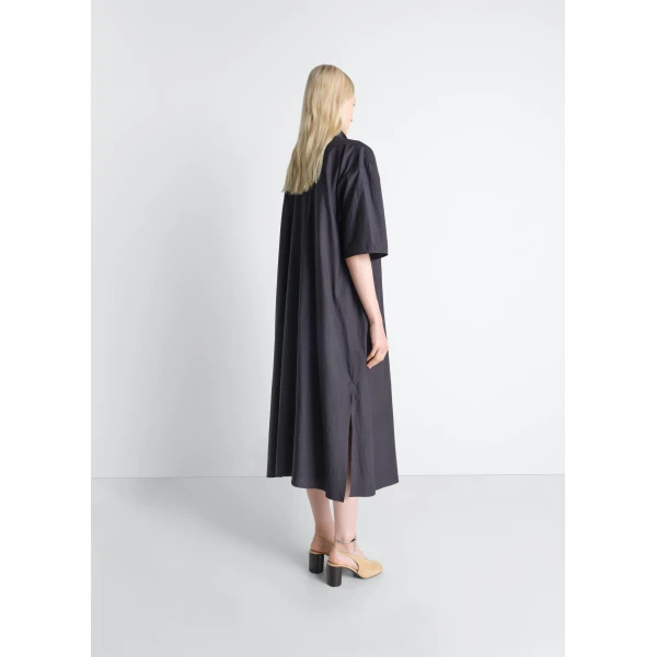 Lemaire Reversible Tube Dress in Washed Cotton Silk - Dresses - Parisian Minimalist Luxury at Luxury Shoes 