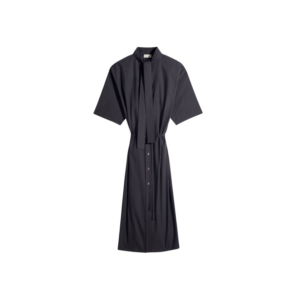 Lemaire Reversible Tube Dress in Washed Cotton Silk - Dresses - Parisian Minimalist Luxury at Luxury Shoes 