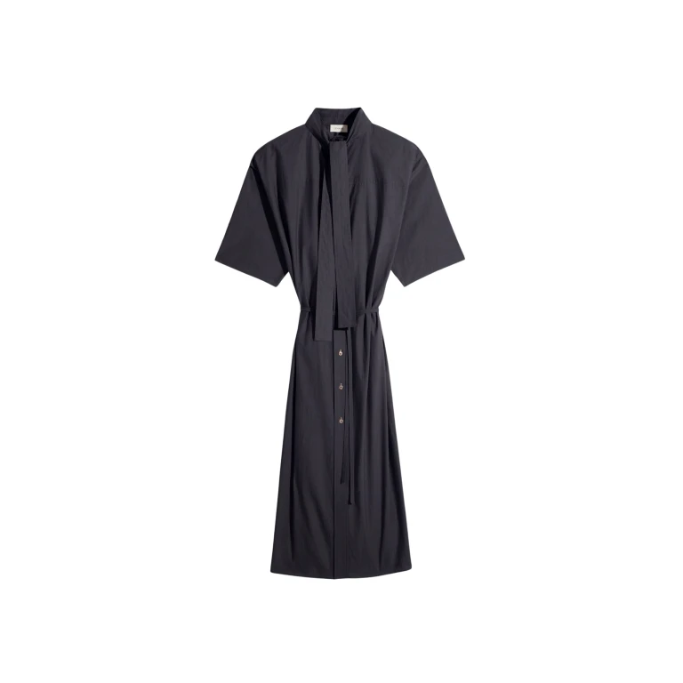 Lemaire Reversible Tube Dress in Washed Cotton Silk - Dresses - Parisian Minimalist Luxury at Luxury Shoes 