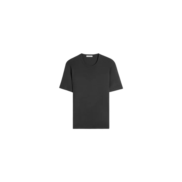 Lemaire Rib T-shirt in Jersey - Tops - Parisian Minimalist Luxury at Luxury Shoes 