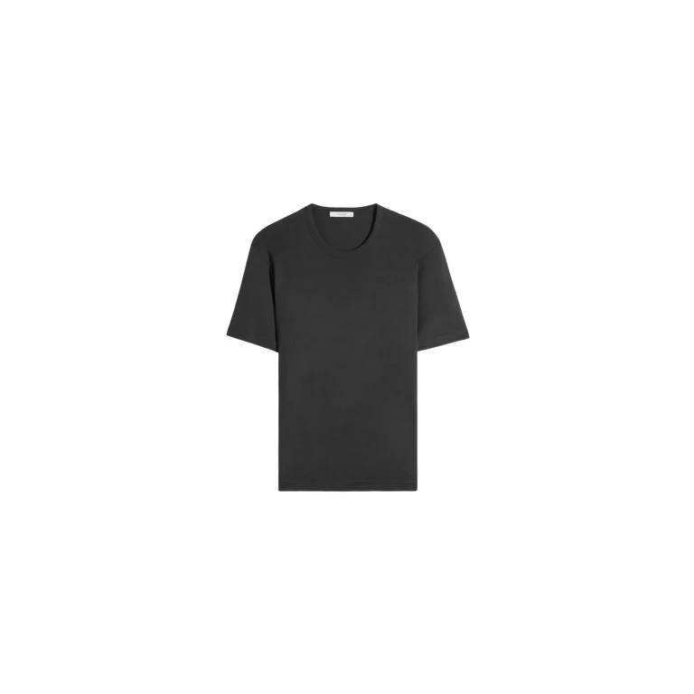 Lemaire Rib T-shirt in Jersey - Tops - Parisian Minimalist Luxury at Luxury Shoes 