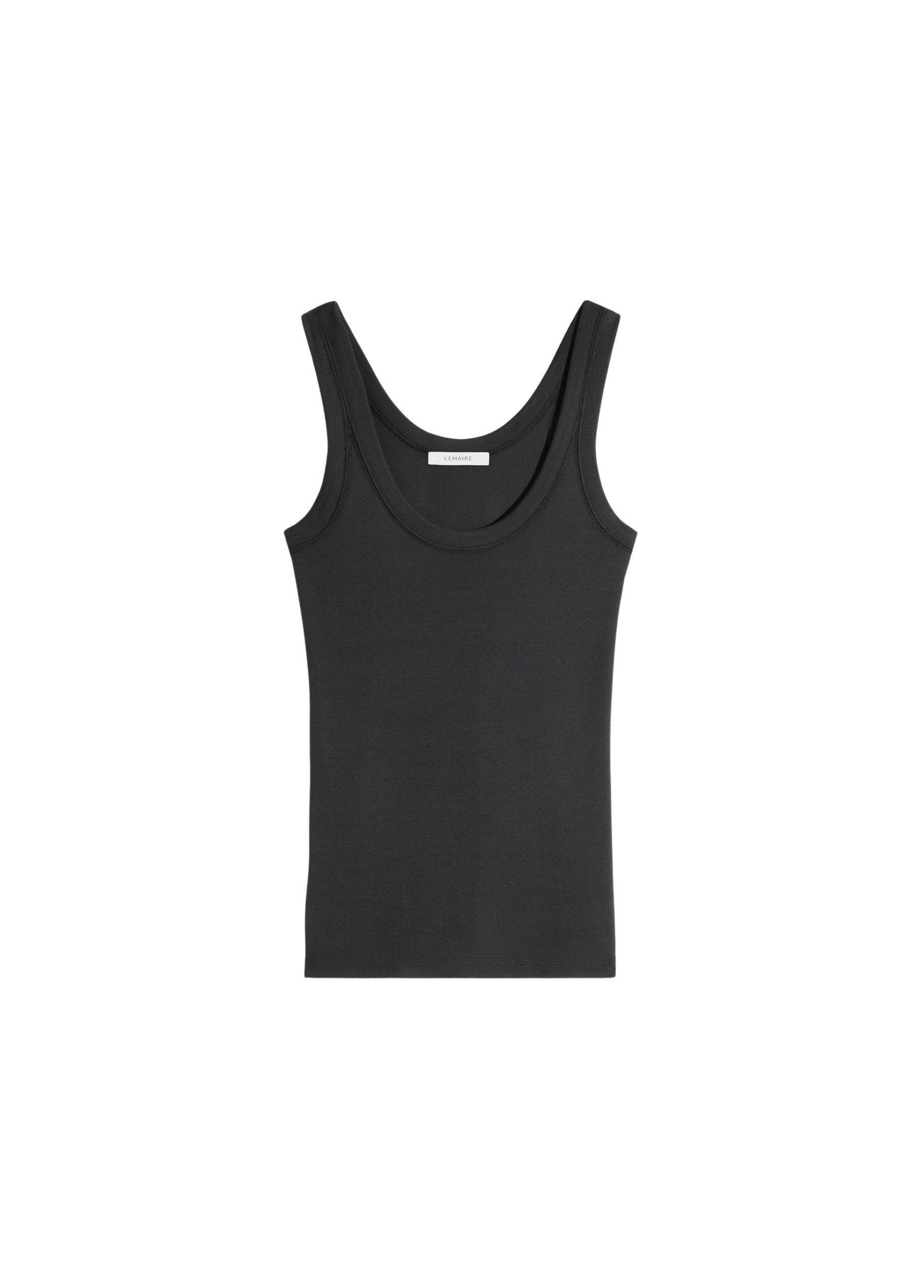 Lemaire Rib Tank Top in Jersey - Tops - Parisian Minimalist Luxury at Luxury Shoes 